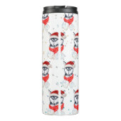 Siberian Husky Dog Breed Christmas Stars Thermosbeker (Achterkant)