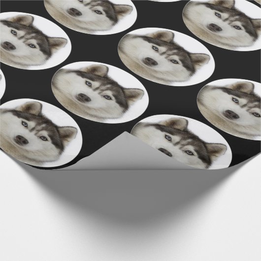 "Siberian Husky dog" Cadeaupapier (Hoek)