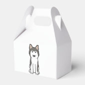 Siberian Husky Dog Cartoon Bedankdoosjes (Voorkant Zijde)