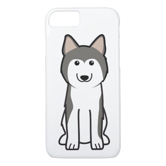 Siberian Husky Dog Cartoon Case-Mate iPhone Case (Achterkant)