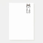 Siberian Husky Dog Cartoon Post-it® Notes (Voorkant)