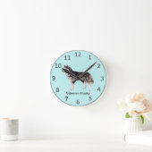 Siberian Husky Dog Clock Ronde Klok (Huis)