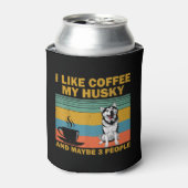 Siberian Husky Dog | Coffee Lovers Quote Cadeaus Blikjeskoeler (Blikje Voorkant)