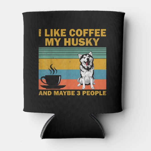 Siberian Husky Dog | Coffee Lovers Quote Cadeaus Blikjeskoeler (Voorkant)