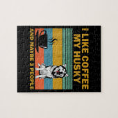 Siberian Husky Dog | Coffee Lovers Quote Cadeaus Legpuzzel (Horizontaal)