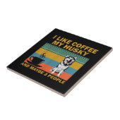 Siberian Husky Dog | Coffee Lovers Quote Cadeaus Tegeltje (Zijkant)