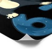 Siberian Husky Dog Dabbing 67 Meme Six Seven Funny Poster (Hoek)