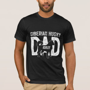 Siberian husky Dog Dad Puppy Dad T-shirt