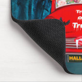 Siberian Husky Dog Driving Car Scary Halloween Muismat (Hoek)