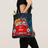 Siberian Husky Dog Driving Car Scary Halloween Tote Bag (Dichtbij)