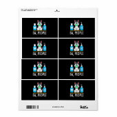 Siberian Husky Dog Face Mask Hand Sanitizer Funny Etiket (Full Sheet)