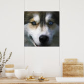 SIBERIAN HUSKY DOG "FAR EYES" POSTER (Keuken)