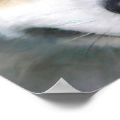 SIBERIAN HUSKY DOG "FAR EYES" POSTER (Hoek)