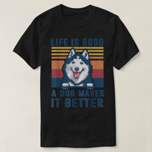 Siberian Husky Dog Gifts Funny Dog Dad Mannen Wom T-shirt (Design voorkant)
