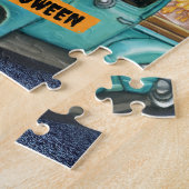 Siberian Husky Dog Halloween Truck Scary Night Legpuzzel (Zijkant)