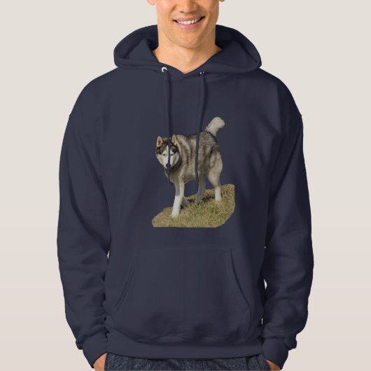 Siberian Husky Dog Hoodie (Voorkant)
