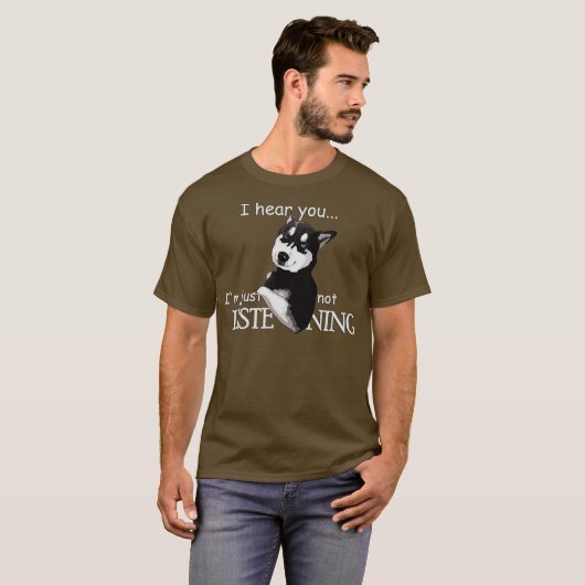 Siberian Husky Dog Husky Hondenliefhebbers T-shirt (Voorkant volledig)