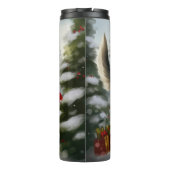 Siberian Husky Dog in sneeuwkerst Thermosbeker (Achterkant)