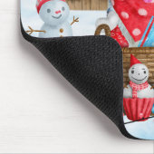 Siberian Husky Dog in sneeuwkersthondenhuis Muismat (Hoek)