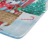 Siberian Husky Dog in sneeuwkersthondenhuis Snijplank (Hoek)