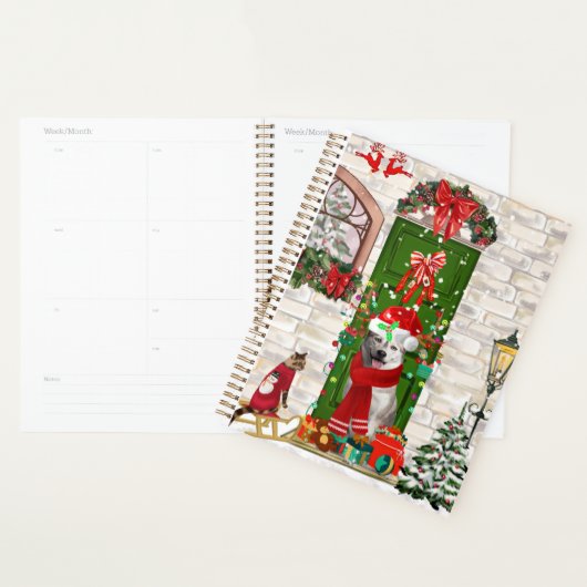 Siberian Husky Dog Kerstmis Planner (Display)