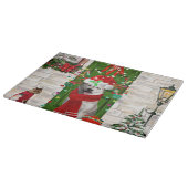 Siberian Husky Dog Kerstmis Snijplank (Hoek)