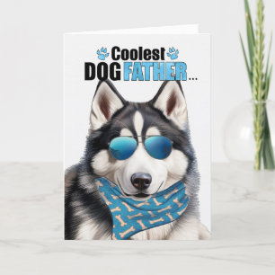Siberian Husky Dog Koudste papa Vaderdag Feestdagen Kaart