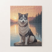 Siberian Husky Dog Legpuzzel (Verticaal)