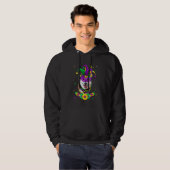 Siberian Husky Dog Lover Mardi Gras Carnival Mask  Hoodie (Voorkant volledig)