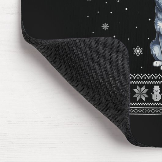 Siberian Husky Dog Lovers Men Women Santa Ugly Xma Muismat (Hoek)