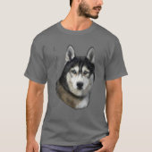 Siberian Husky Dog mama papa T-shirt Husky Apparel (Voorkant)