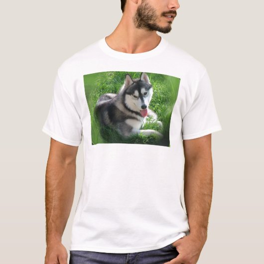 Siberian Husky Dog Mannen T-Shirt (Voorkant)
