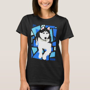 Siberian Husky Dog met blauwe ogen T-shirt