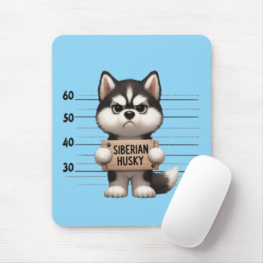 Siberian Husky Dog Muismat (Met muis)