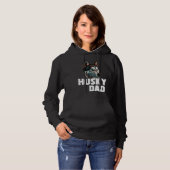 Siberian Husky Dog Owner Husky Dad Hoodie (Voorkant volledig)