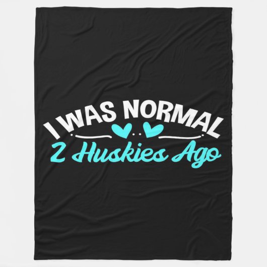 Siberian Husky Dog Owner Normal Husky Dog Fleece Deken (Voorkant)
