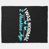 Siberian Husky Dog Owner Normal Husky Dog Fleece Deken (Voorkant (Horizontaal))