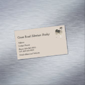 Siberian Husky Dog Pet Animal Magnetisch Visitekaartje (Voorbeeld)