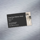 Siberian Husky Dog Pet Animal Magnetisch Visitekaartje (Voorbeeld)