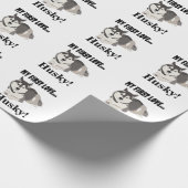 Siberian Husky Dog Pet Cadeaupapier (Hoek)