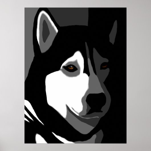 Siberian Husky Dog Poster (Voorkant)