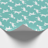 Siberian Husky Dog Puppy Malamut Cadeaupapier (Hoek)