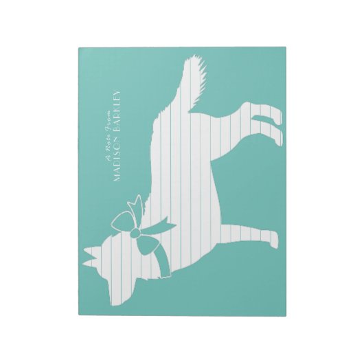 Siberian Husky Dog Puppy Malamut Notitieblok (Linkerzijde)