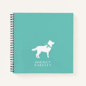 Siberian Husky Dog Puppy Malamut Notitieboek (Voorkant)