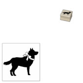 Siberian Husky Dog Puppy Malamut Rubberstempel (Gestempeld)