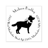Siberian Husky Dog Puppy Malamut Zelfinktende Stempel (Design)