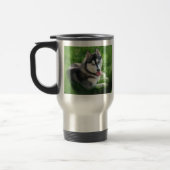 Siberian Husky Dog Roestless Travel Mug Reisbeker (Links)
