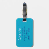 SIBERIAN HUSKY DOG - SKYDIVING DOG. HOUD UW COOL BAGAGELABEL (Achterkant verticaal)