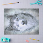 Siberian Husky Dog Tissuepapier (Craft)