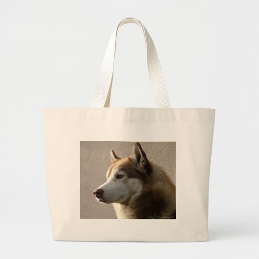 Siberian Husky Dogs Grote Tote Bag (Voorkant)
